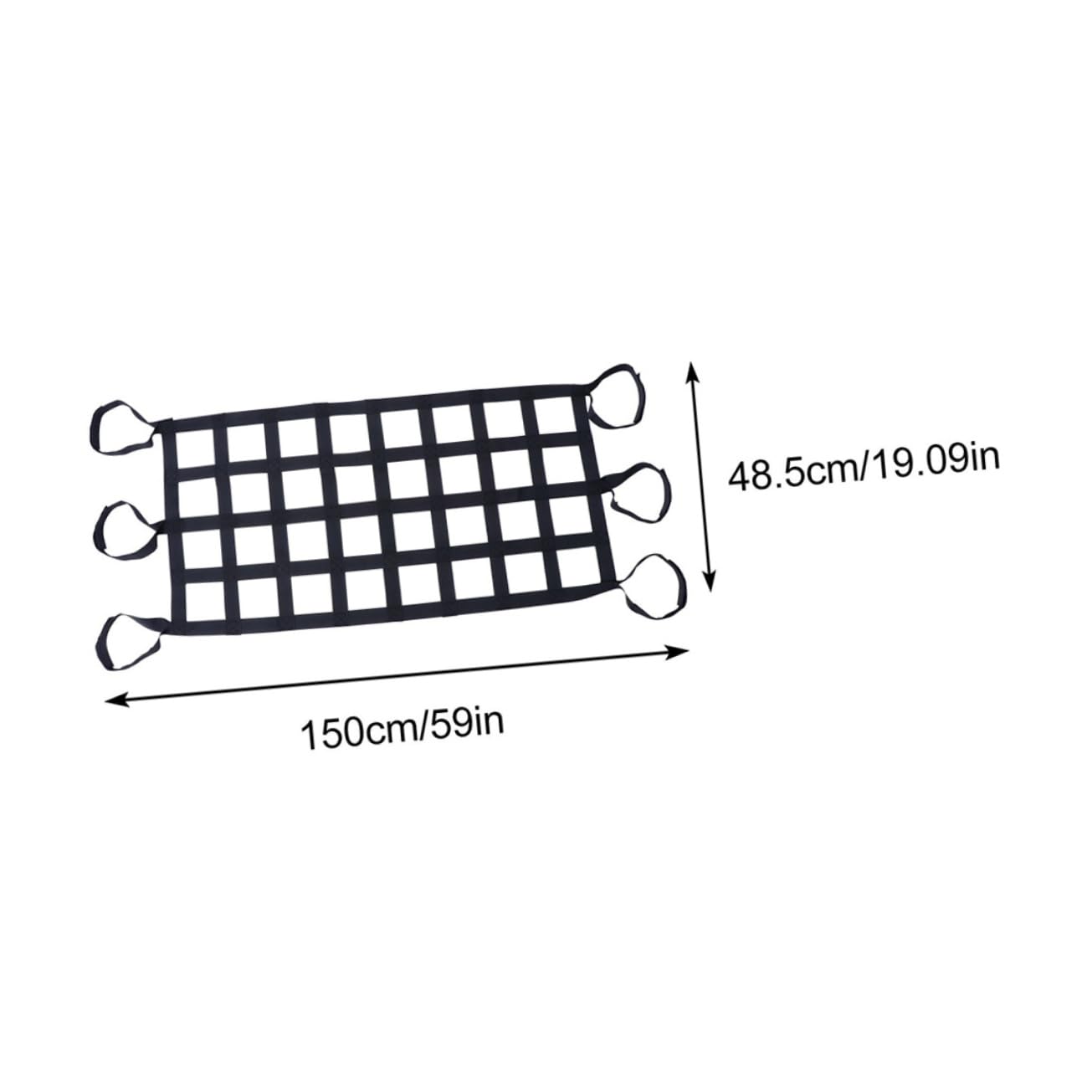 2pièces Filet à Bagages Élastique pour Toit De Voiture Filet De Rangement pour Véhicule Lot de Nylon
