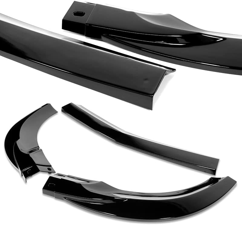 3PCS Front Bumper Lip Kit fit for compatible with 2008-2011 Mercedes C-Class Sport W204, Sport-Style Splitter Trim Protection Spoiler, Air-Dam-Chin-Diffuser (Painted Black)