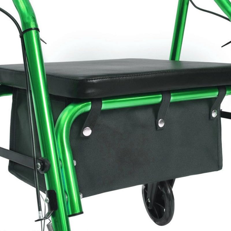 緑色 シルバーカー 椅子収納ポケット付き Amazon | 烏兎の矢先 シルバーカー 収納バッグ 歩行器 バッグ 座面下