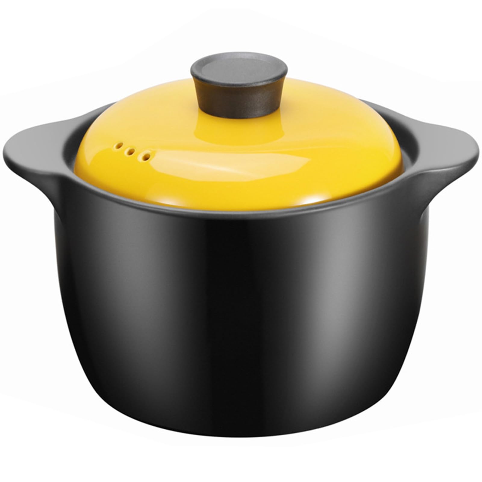VHJdtE Ceramic stew pots, Small Copper Saucepans Casserole Clay for Heat Resistant Bowls with(1.5L/1.4Quarts)