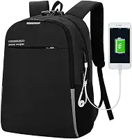 Mochila Antifurto com Cadeado, Entrada USB e Fone de Ouvido, Compartimento para Notebook, Resistente à Água