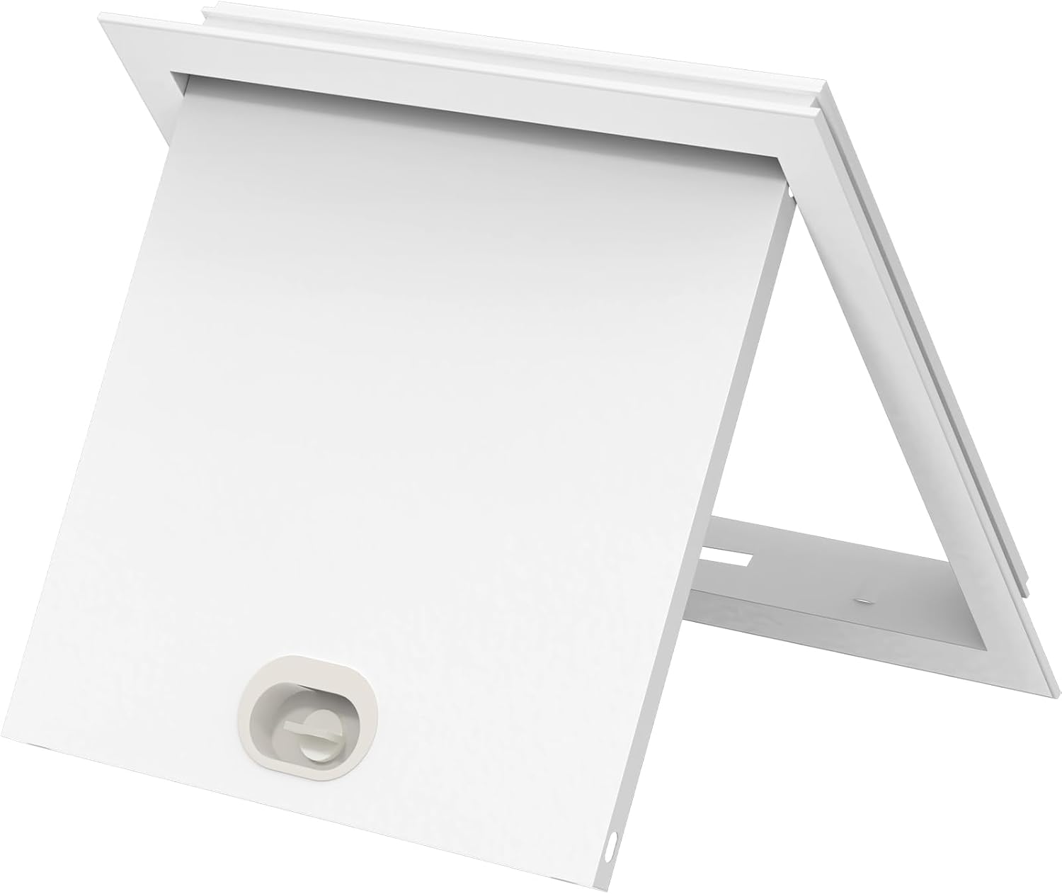 12x12 Drywall Access Panel Flush-Mounted Metal Cover for Electrical Wiring, Plumbing, and Shutoff Valves White
