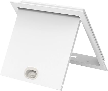 12x12 Drywall Access Panel Flush-Mounted Metal Cover for Electrical Wiring, Plumbing, and Shutoff Valves White