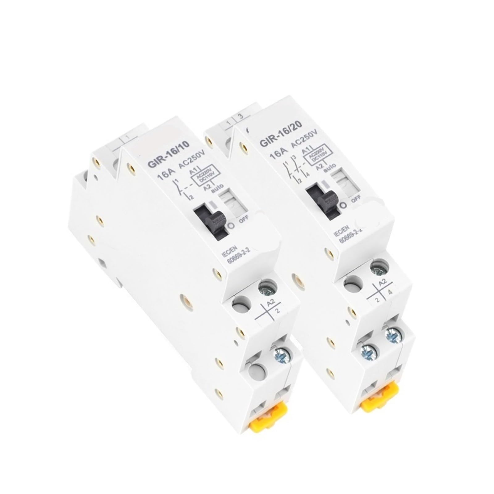 GVBAEPIEO Impulse Relay 16A 1NO 2NO Coil 230V AC 110V DC 1Pcs(2NO)