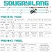 Sougayilang Fishing Rod and Reel Combo, Stainless Steel Guides Fishing Pole with Spinning Reel Combo for Saltwater and Freshwater-Turquoise-5.9ft & 3000