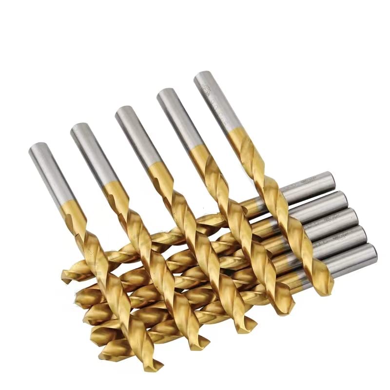 10 sztuk 0.5mm-5.0mm stal szybkotnąca pokryte tytanem proste wiertła kręte do metalu (1mm/1.5mm/2mm/2.5mm/3mm/4mm/5mm) (rozmiar: 2.0mm) (1.0mm)