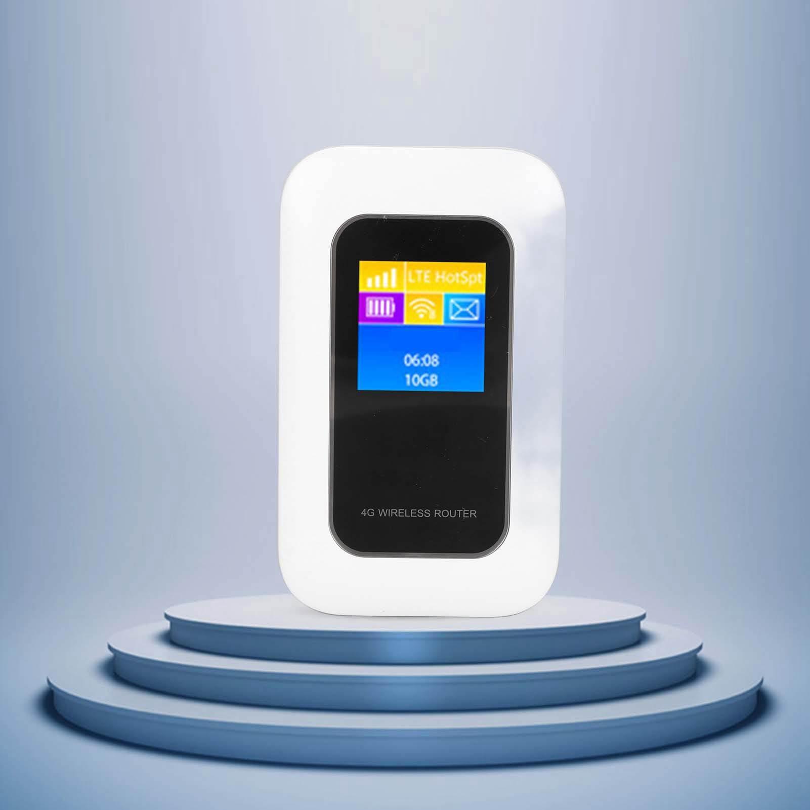 Wysokowydajny Router WiFi 5G 4G z Wyświetlaczem, kartą SIM i Rozszerzeniem Karty Pamięci, Przenośny Punkt Dostępu do Podróży i Biznesu