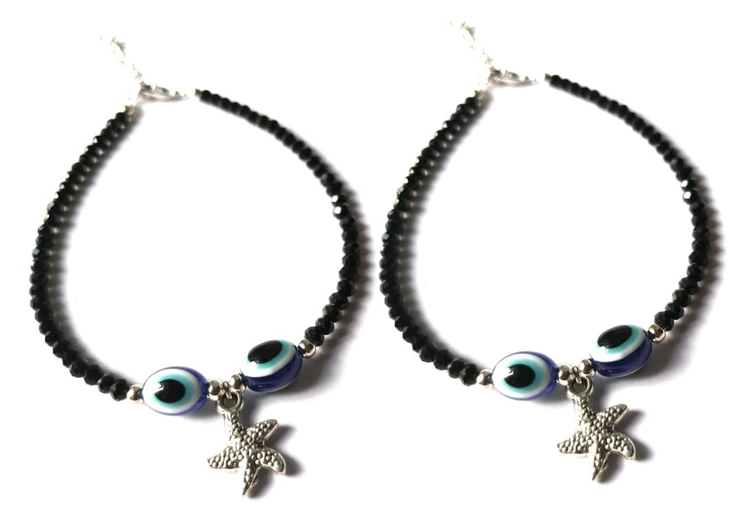 See full amazon price history chart for Jyokrish Handmade white Metal black Beads hanging Star fish with evil eye chain anklet For Women | girls | Nazariya |Payal | Nazar Battu | Pair of 1 |free size Jyokrish Handmade white Metal black Beads hanging Star fish with evil eye chain anklet For Women | girls | Nazariya |Payal | Nazar Battu | Pair of 1 |free size (B0CBHXM7YR) Amazon Price History, Amazon Price Tracker