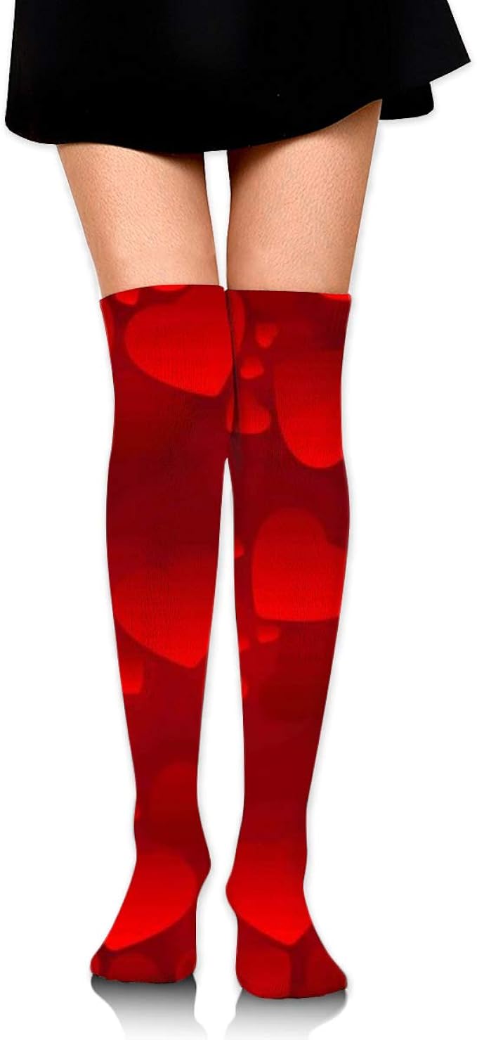 Over the knee red socks Clearance
