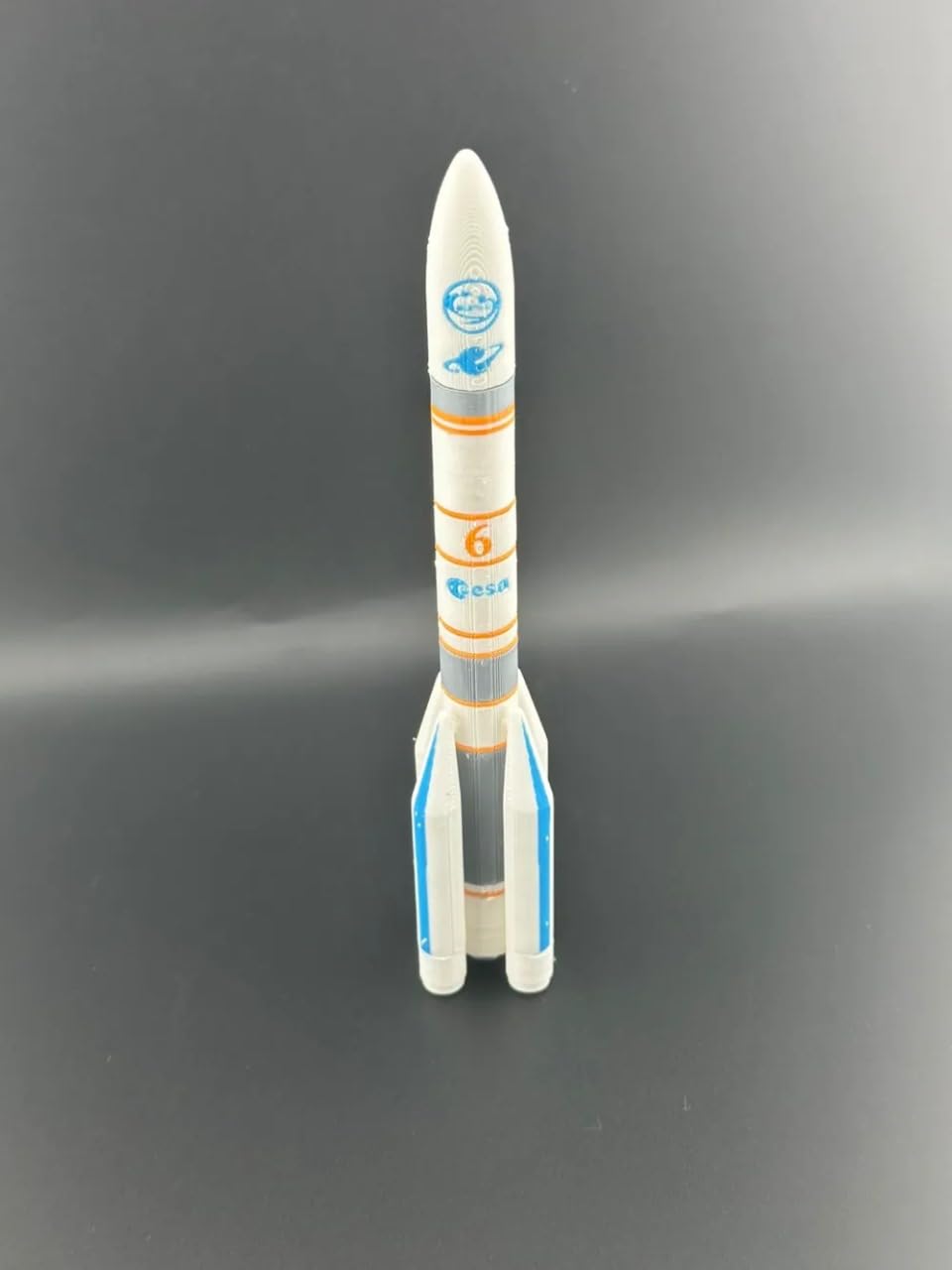 3D CRAFT ESA Space Rocket Model Kit Parts, Scale Model Plastic Components, White and Grey 1