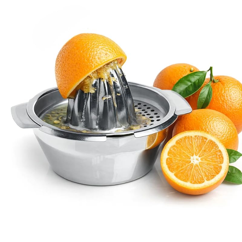 AEX Citrus Juicer Stainless Steel Manual Juicer Lemon Squeezer
