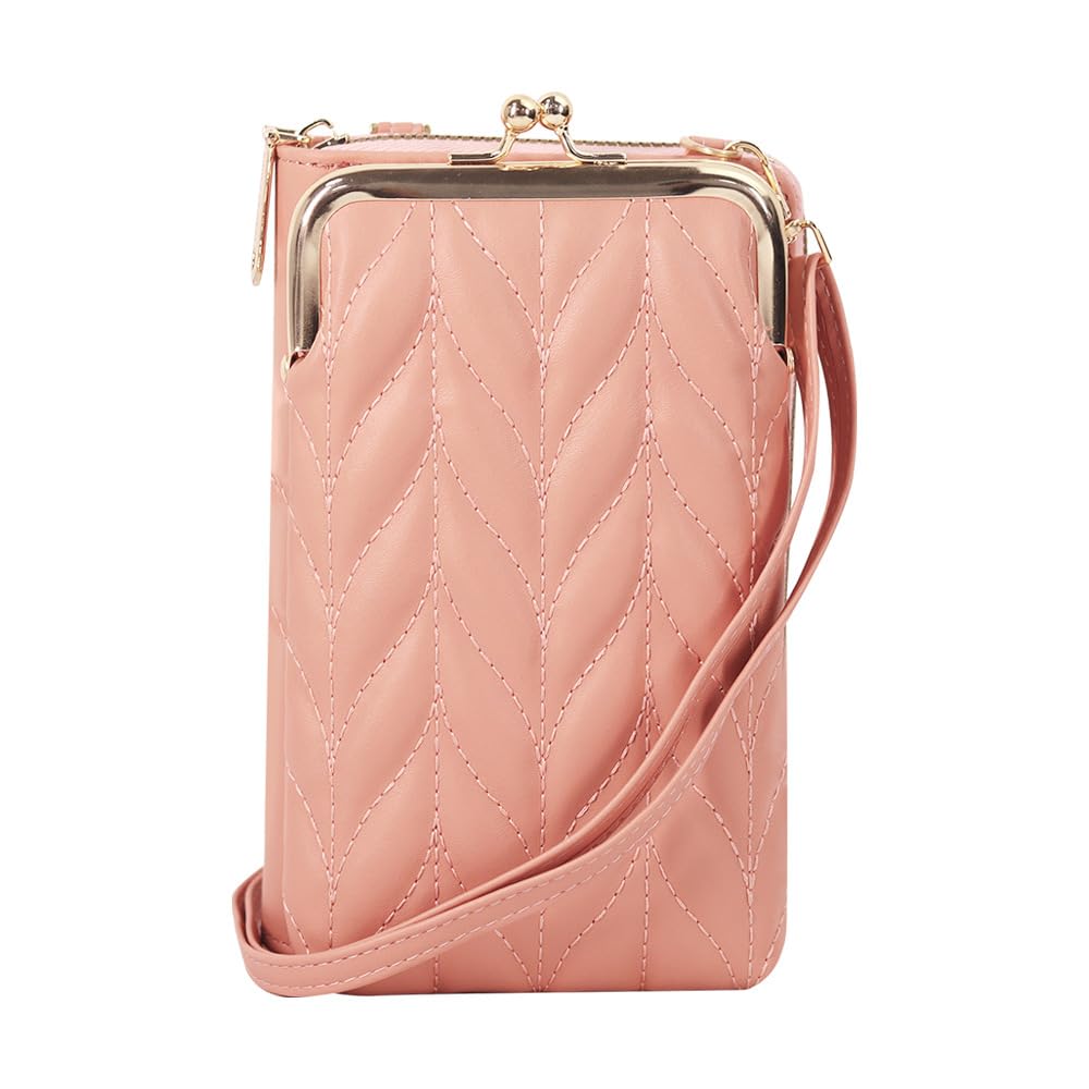 SYGA Womens Mobile Phone Bag Single Zipper Shoulder Crossbody Bag Multifunctional Shoulder Bag Fashion Pink Vertical Wallet Large Quantity Preferential (B0CM6N91FW) Amazon Price History, Amazon Price Tracker