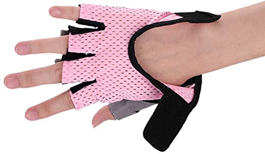 Zaleonline Fitness Gloves Anti-skid Training Gripper Gloves Half Finger Cycling Driving Gloves Mountain Road Biking Yoga Gloves Callus Guard Workout Weight Lifting Gloves Motorbike Riding Mittens