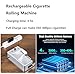 Automatic Cigarette Rolling Machine Electric LED Intelligent Sensing Tobacco Injector Roller Machine with with Storage Tray Portable for King/Regular Size Tubes 0.31'' 8mm (Black)