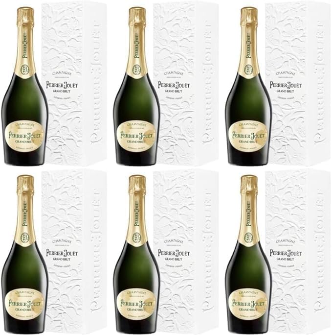 Perrier-Jouët - Champagne Grand-Brut con estuche - Caja de 6 x 75 cl