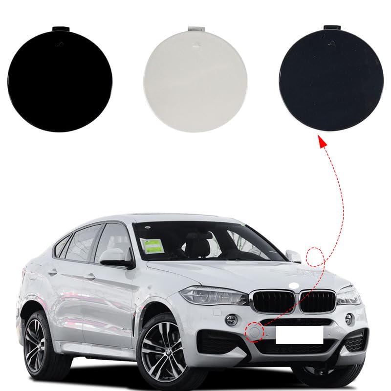 51118065933 White Car Front Bumper Tow Hook Eye Hole Cover Cap ABS Decoration Fit For BMW X6 M SPORT F16 2014 2015 2016 2017