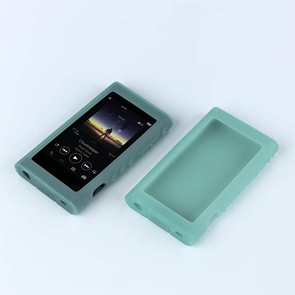 for Sony A55 Case, Soft Silicone Protective Skin Case Cover for Sony Walkman NW-A55HN A56HN A57HN A50 A55 A56 A57 (Blue) : Electronics