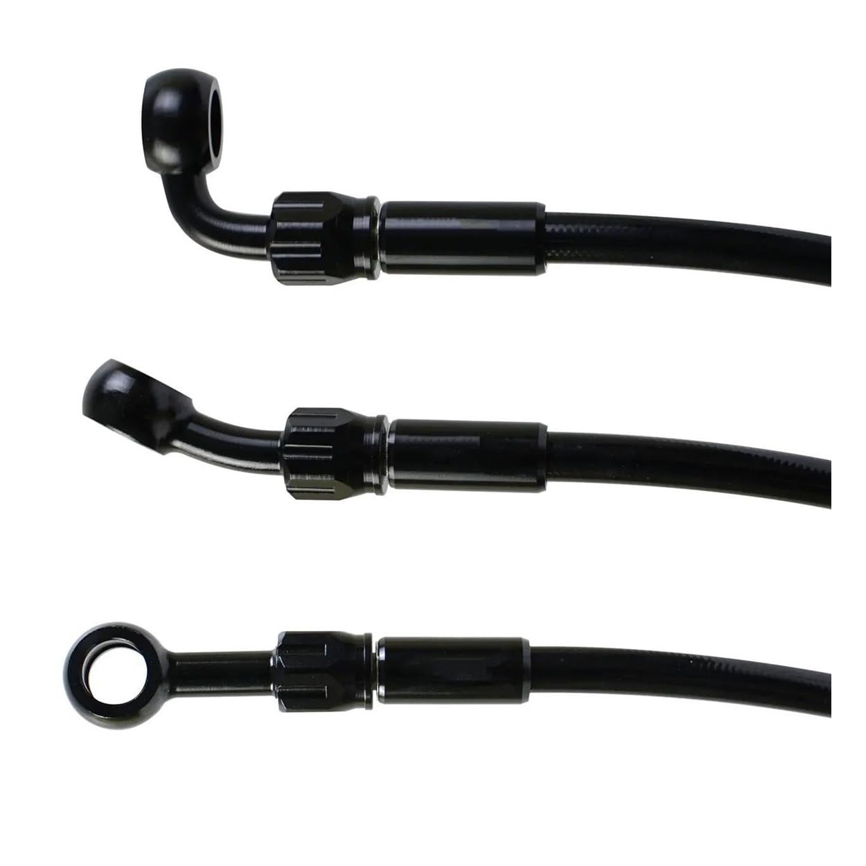 Motorrad Bremsleitung Hauptbremszylinder-Bremsöl DOT-Rohr Racing Geflochtener Bremsschlauch Motorrad-Hydraulikkupplungsrohr Motocross Dirt Pit Bike ATV(2100mm)
