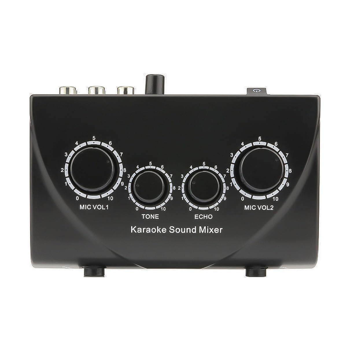 Mixeur Karaoké Portable 2 Entrées Micro Numérique Audio Son Karaoké Écho Mixeur pour Divertissement de Fête Familiale