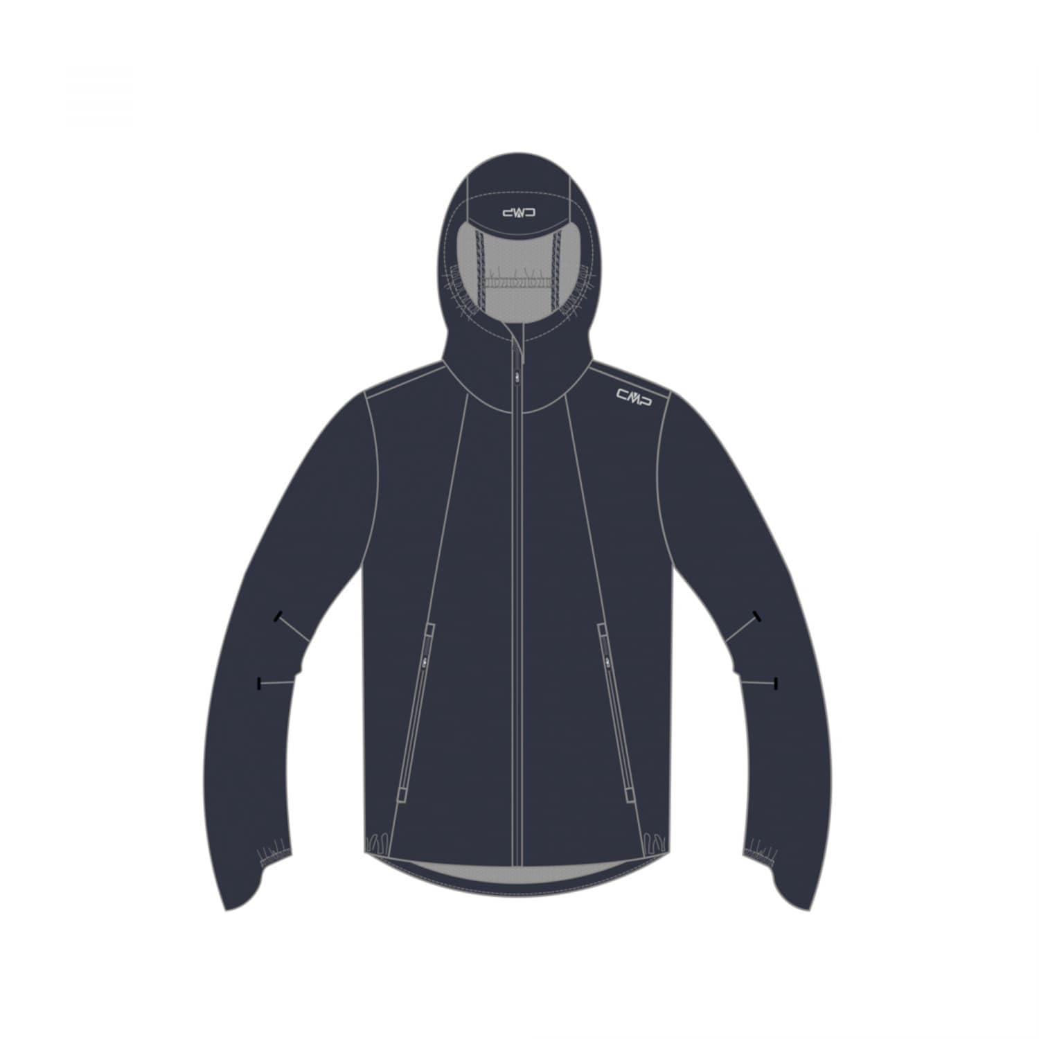 Cmp Herren Antracite Man Jacket Fix Hood Jacke