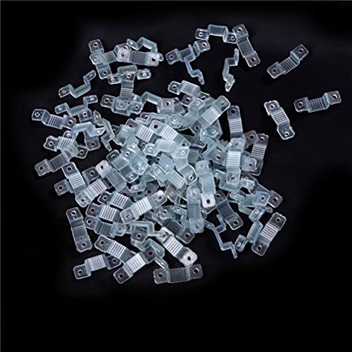 HYY-YY 100 PCS LED fijando Clips de Silicona Clips de Hebillas Abramperas para 220V 5050 Cinta de luz de Tira de LED Impermeable Cover