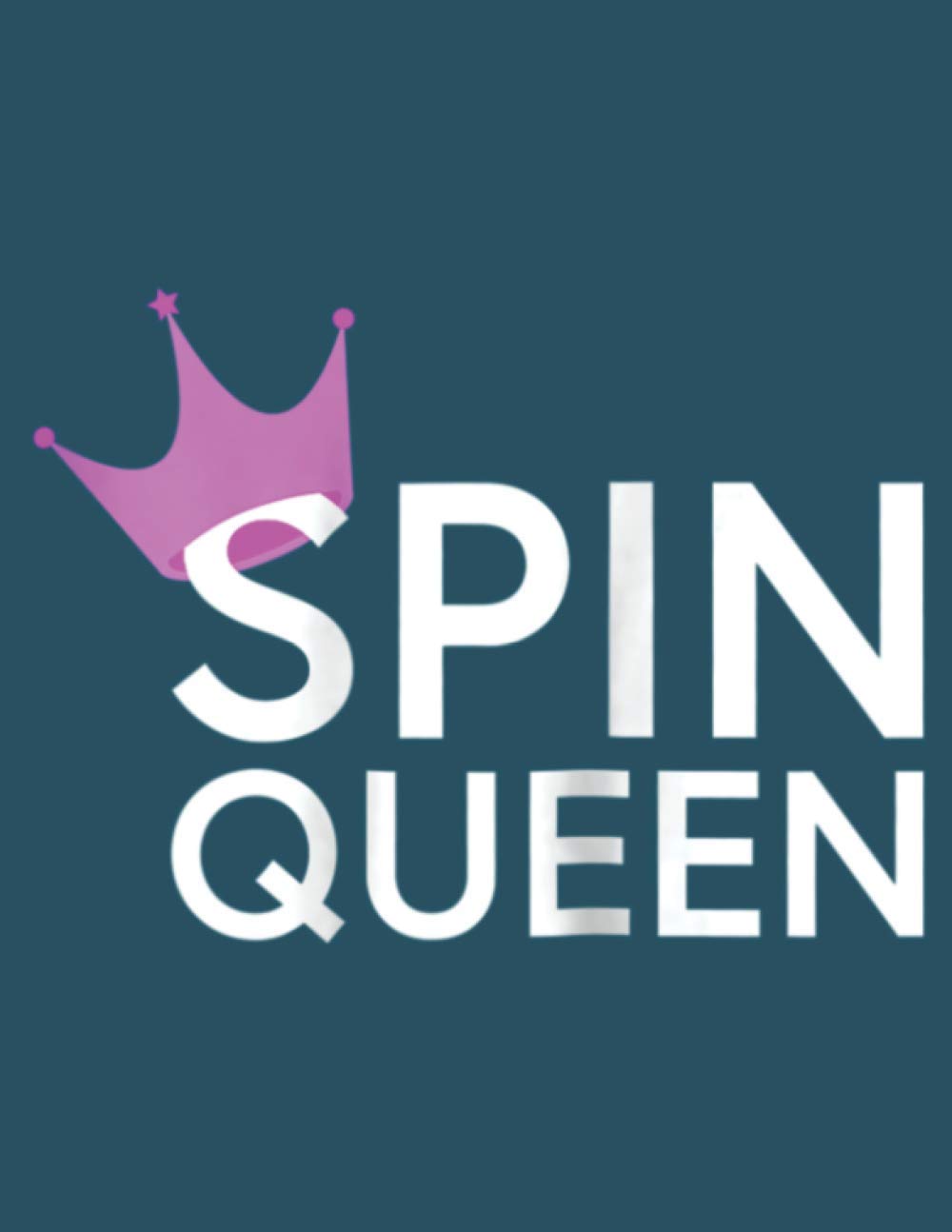 Spin Class Spin Queen: This paperback notebook is 8.5 x 11 inches (large size) and has 100 pages