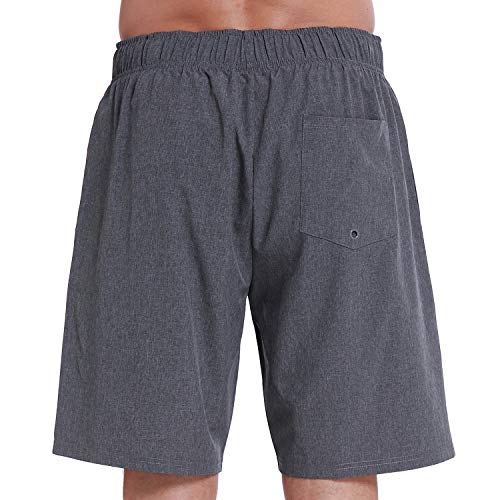 Image of HOdo Mens Swim Trunks with Mesh Liner 9 inch Quick Dry Swim Shorts Bathing Suits for Men Swimwear Board Shorts wiht Pockets