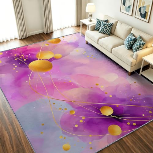 Tapis de cuisine violet moderne lavable idéal pour sublimer votre entrée