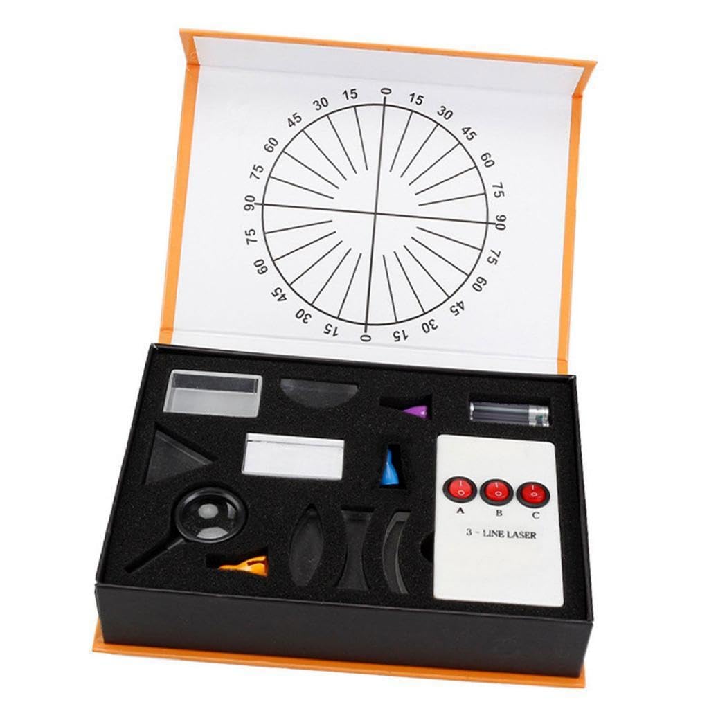 Il set di esperimenti sulla rifrazione e la riflessione della luce supporta la crescita educativa rispondendo alle menti curiose dei bambini. Kit di