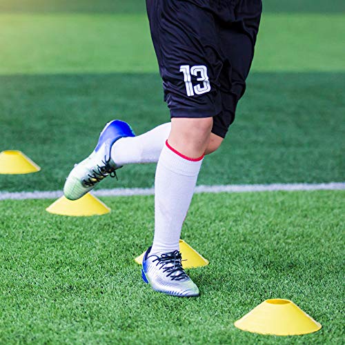 SKL Speed Agility Training Set, Includes Speed Running Parachute, Adjustable Rungs Agility Ladder, 12 Disc Cones, Jump Rope with Carrying Bag for Football Soccer Lacrosse Hockey Basketball Drill