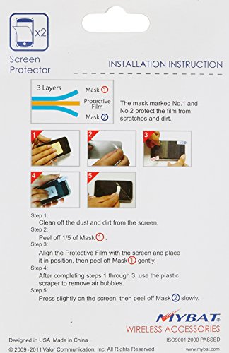 Mybat Samu485Lcdscprtw Lcd Screen Protector For Samsung Intensity Iii U485 - Retail Packaging - Twin Pack #TOP1