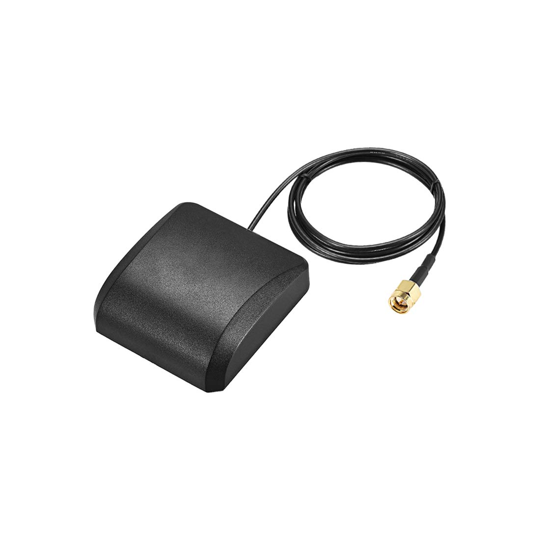 sourcing map GPS Active Antenna Compatible with Beidou GNSS SMA Male Plug 42dB Aerial Connector Cable with Magnetic Mount 1 Meters Wire