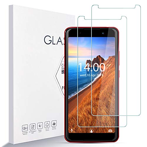 LZS Protector de Pantalla para CUBOT J5 Dureza 9H A Prueba de Rayones Protector de Pantalla de Vidrio Templado [2 Piezas] Borde Redondeado 2.5D, Fácil de Instalar,Soporte de Prensa 3D