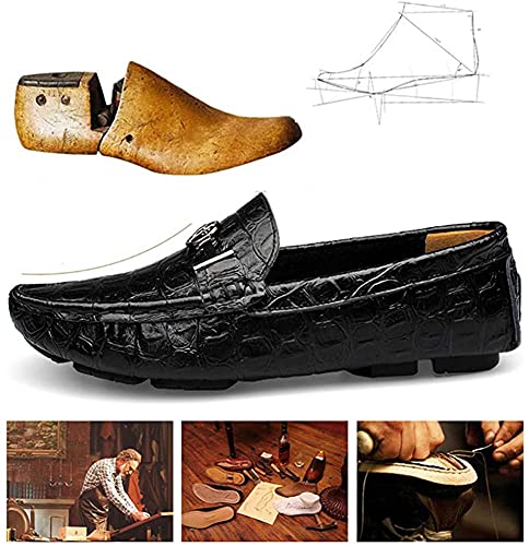 Mens Leather Loafers Slip-Ons Casual Driving Flat Walking Moccasin Business Boat Shoes Fashion Slipper Wedding3