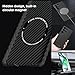X-level for Samsung Galaxy S25 Ultra Case,Compatible with MagSafe,Slim Flexible Carbon Fiber Texture Cover,Shockproof Protective Magnetic Phone Case for Samsung S25 Ultra,Black