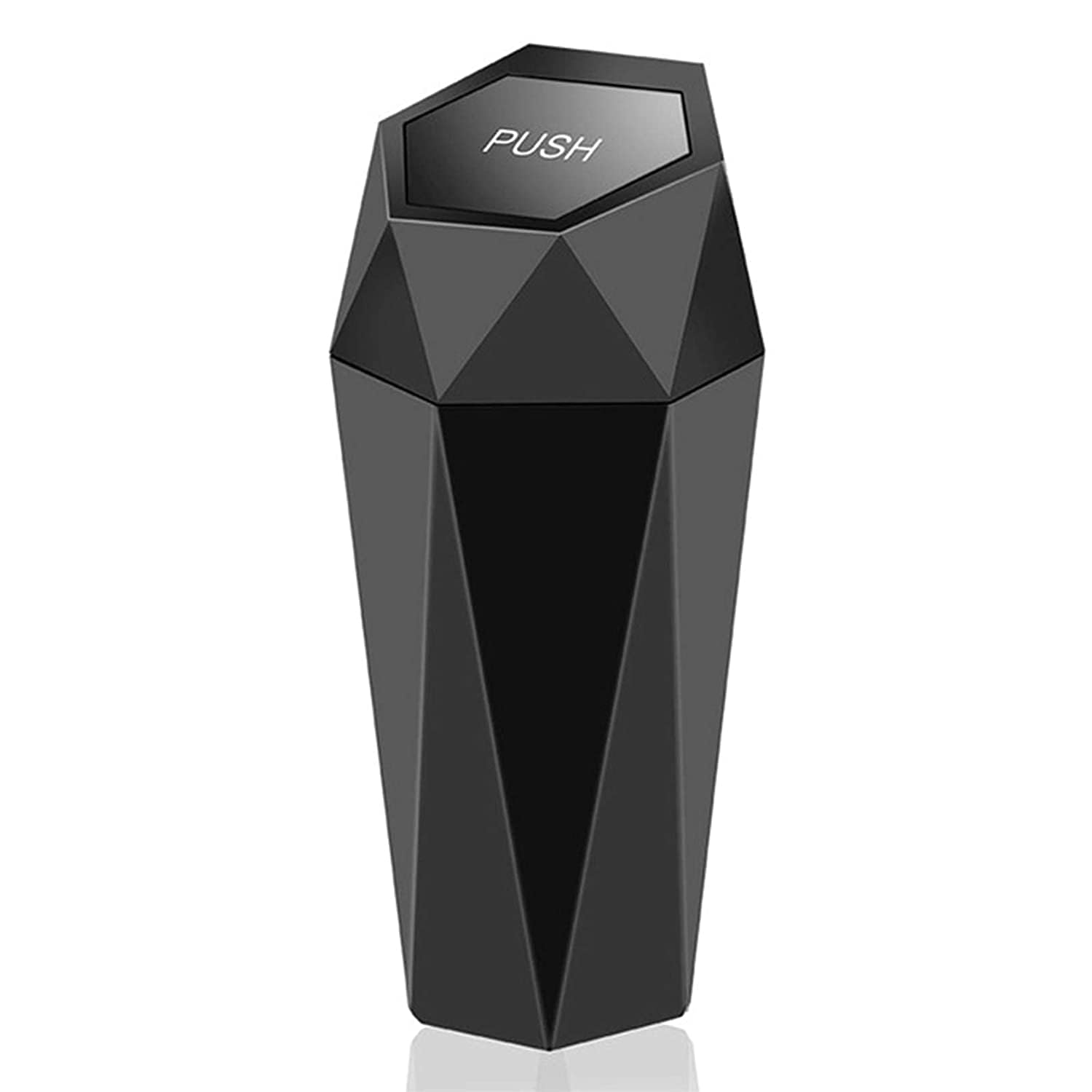 QIZUN 1 Piece Car Trash Can for BMW X3 E83 F25 G01 G45, Diamond Design Automotive Garbage Bin Portable Mini Dustbin for Vehicle Interior Organization