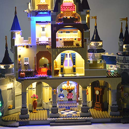 JTTM LED Light Kit for Lego 71040 Disney Castle - Lights Set Compatible with Lego 71040(Not Include Lego Model) JTTM LED Light Kit for Lego 71040 Disney Castle - Lights Set Compatible with Lego 71040(Not Include Lego Model)