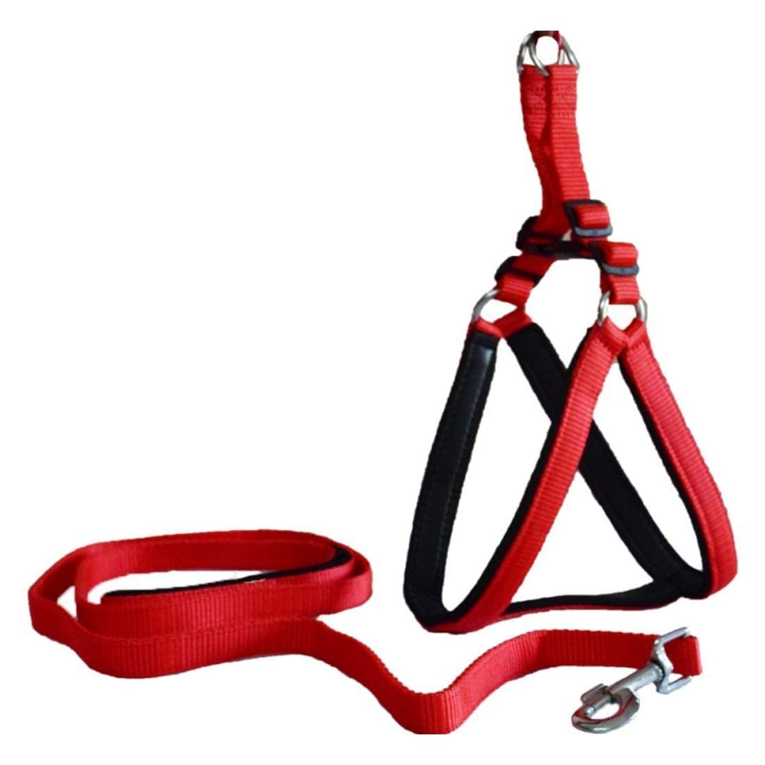 RvPaws Soft Padded Body Set-Leash & Harness, Large Size Adjustable Soft Nylon Padded Harness Set 1 Inch - Red (B09J29Q9GX) Amazon Price History, Amazon Price Tracker