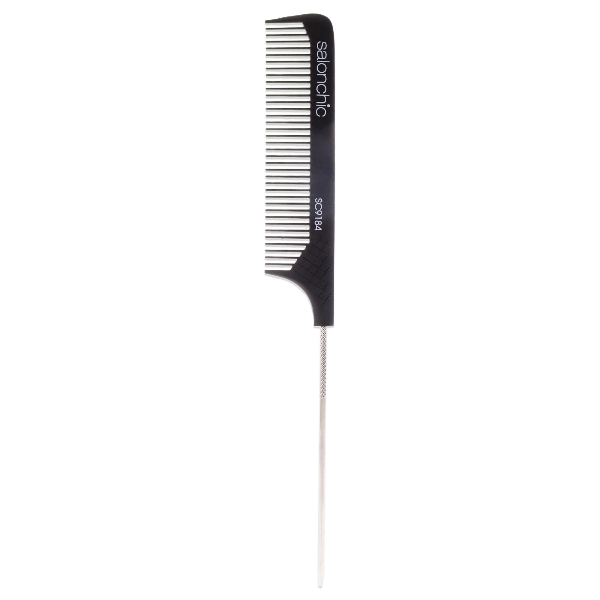 Salonchic - Peine de carbono para cola de pines (9 o 22,5 cm)