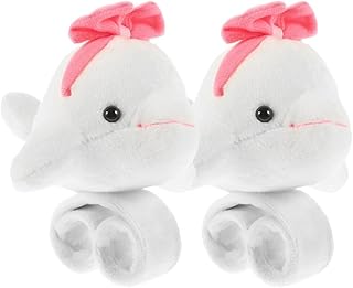 NUSITOU 2 Pçs Pulseira Círculo Brinquedos De Boneca Bicho De Pelúcia Para Pulseiras Em Massa Pulseiras De Aniversário Tapa Pulseiras De Festa Baleia Bichos De Pelúcia Pulseiras De Pressão