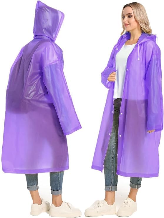 Image of Unisex Adults EVA Waterproof Rain Coat 1Pc