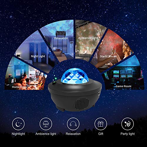 Galaxy Projector, Star Projector 3 In 1 Night Light Projector W/Led Cloud With Bluetooth Music Speaker For 1-16 Years Baby Kids Bedroom/Game Rooms/Home Theatre/Night Light Ambiance… #TOP5
