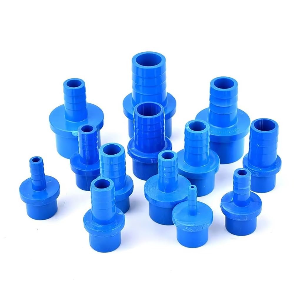 1~20 Sztuk PVC Pagoda Złącze Węża Niebieski OD 20/25/32mm Ogród Nawadnianie Akwarium Ryby Zbiornik Złączki Rury Wodnej(OD 32mm-20mm,20pcs)