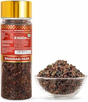 Panjon Swad Banarasi Paan Mukhwas (Pack Of 1 X 100 Grams) | Meetha Paan Mukhwas | Hygienically Packed Traditional Sweet Pan Pachak | Tasty Mouth Freshener | After-Meal Snack | Dry Mukhwas