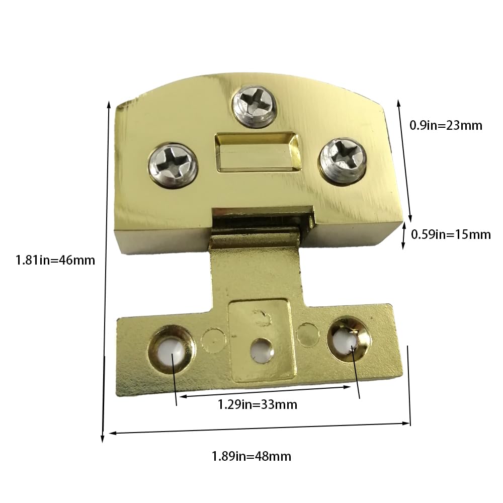 Glass Cabinet Hinge, Wine Cabinet Bookcase Door Hinge Display Cabinet Hinge Glass Clip 90 Degrees - Image 2