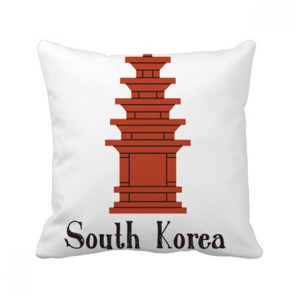 Coussin Voyage Corée du Sud multicolore 40x40 cm avec insert et housse déco canapé