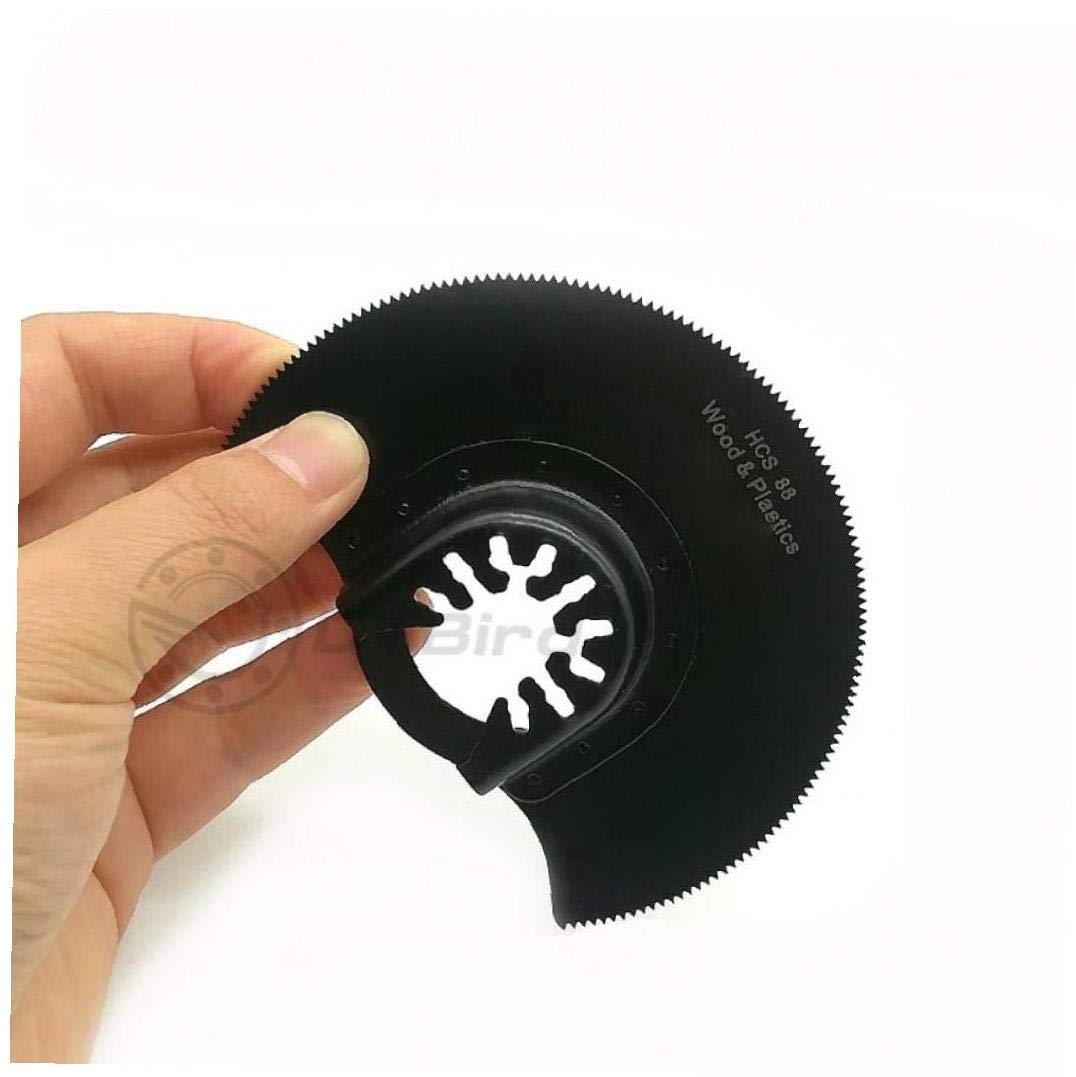 1Pc 88mm Saw Blades Oscillating Multi Tools HCS Quick Release Multitool Carbide Segment Saw Blade for Wood Metal Cutting