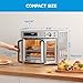 Midea Flexify French Door Toaster Oven Air Fryer Combo, 26.4 QT, Extra Large Air Fryer Countertop Oven 10-in-1 Combo, 25% Faster Cooking and 90% Less Oil, Stainless Steel