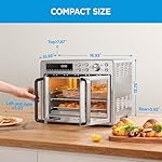 Midea Flexify French Door Toaster Oven Air Fryer Combo, 26.4 QT, Extra Large Air Fryer Countertop Oven 10-in-1 Combo, 25% Faster Cooking and 90% Less Oil, Stainless Steel - Image 2