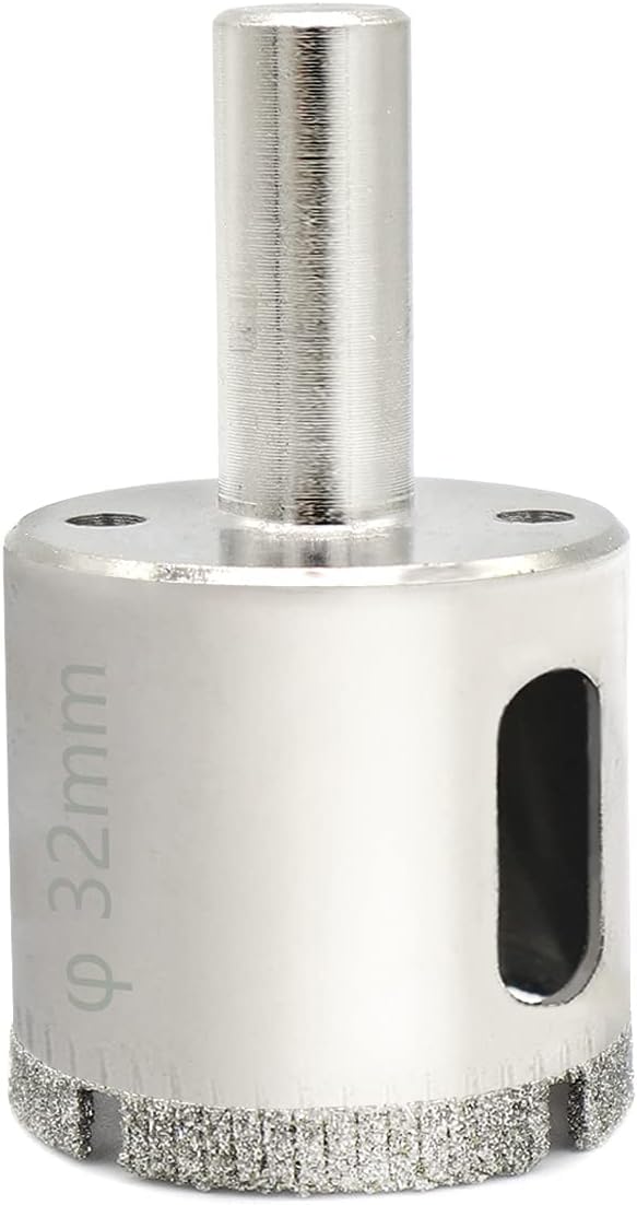 jamiikury 1-1/4" / 32mm Diamond Hole Saw Drill Bits, Glass Hole Saw Tile Hole Saw Suitable for Ceramic Glass Tile Porcelain Marble